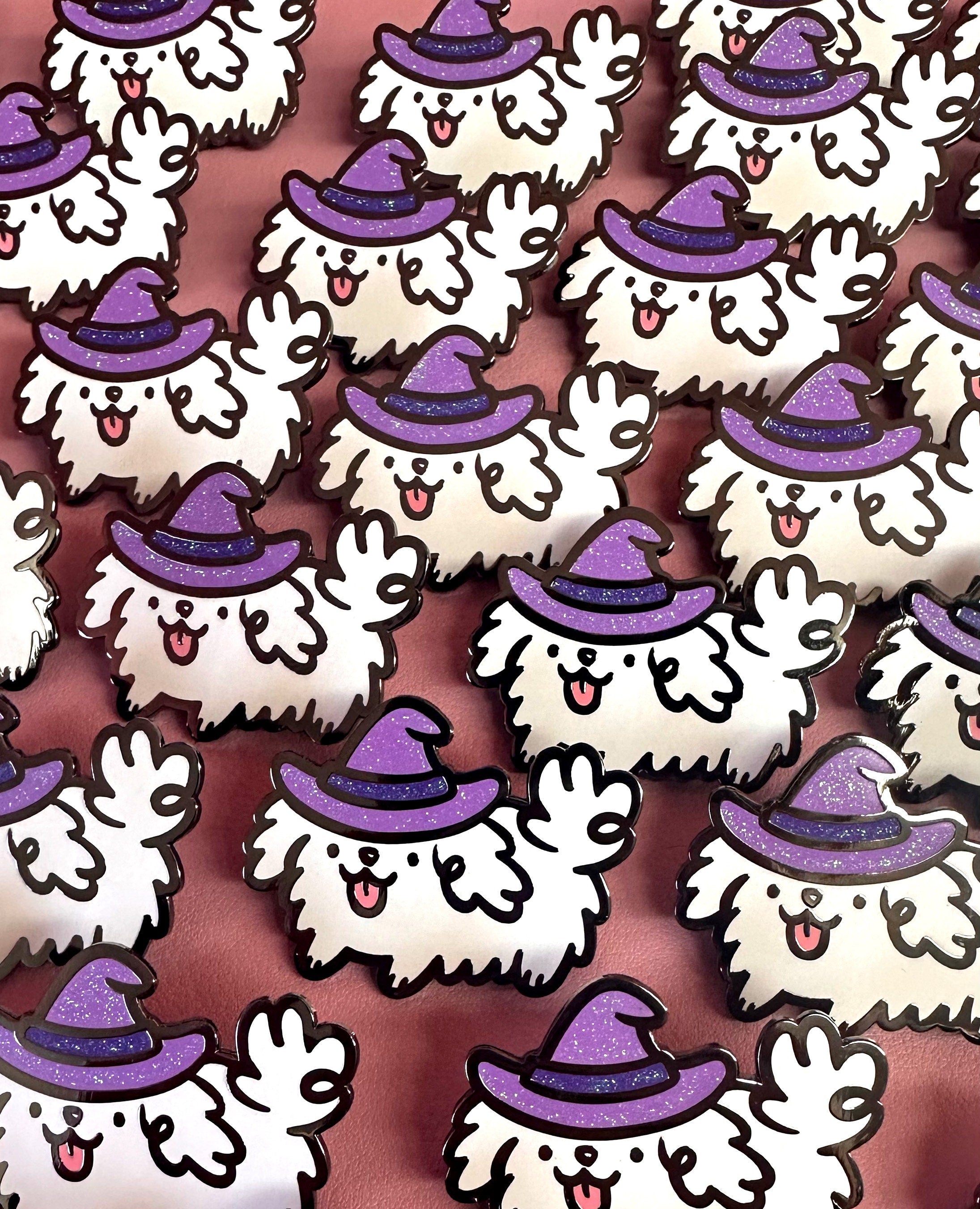 Witch Dog Enamel Pin