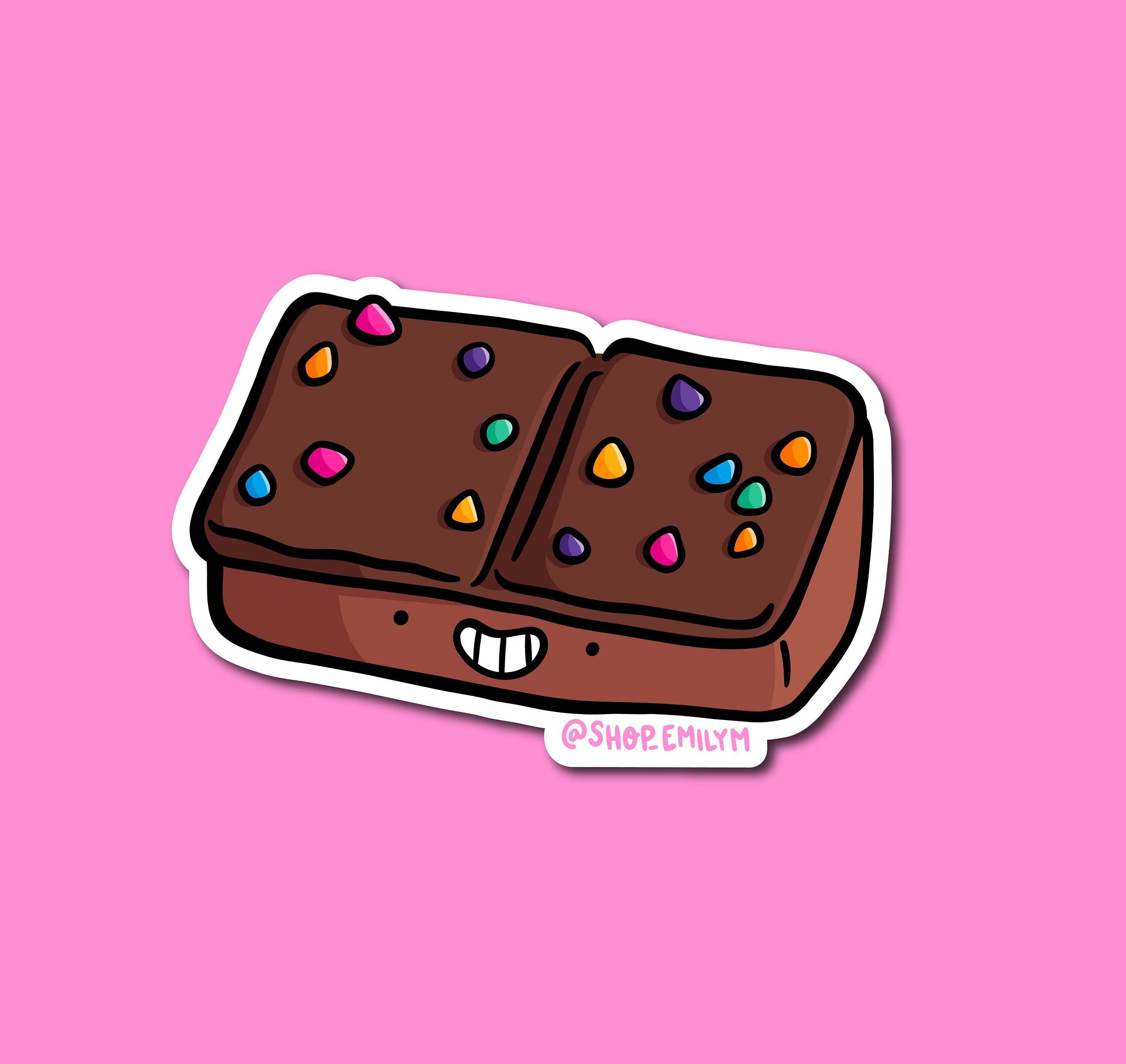Outer Space Brownie Sticker