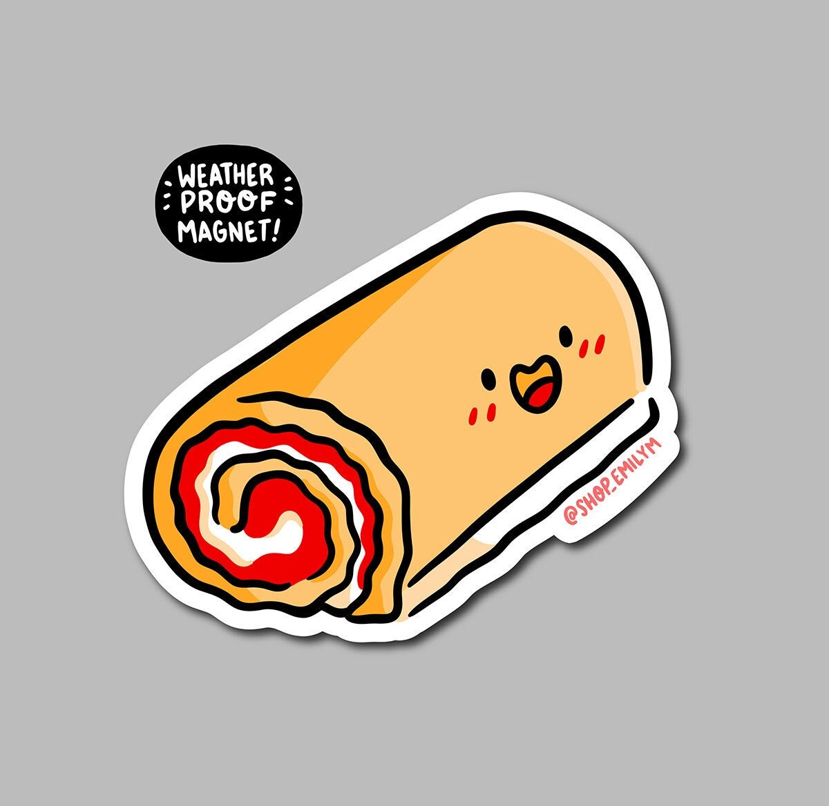 Strawberry Roll Magnet