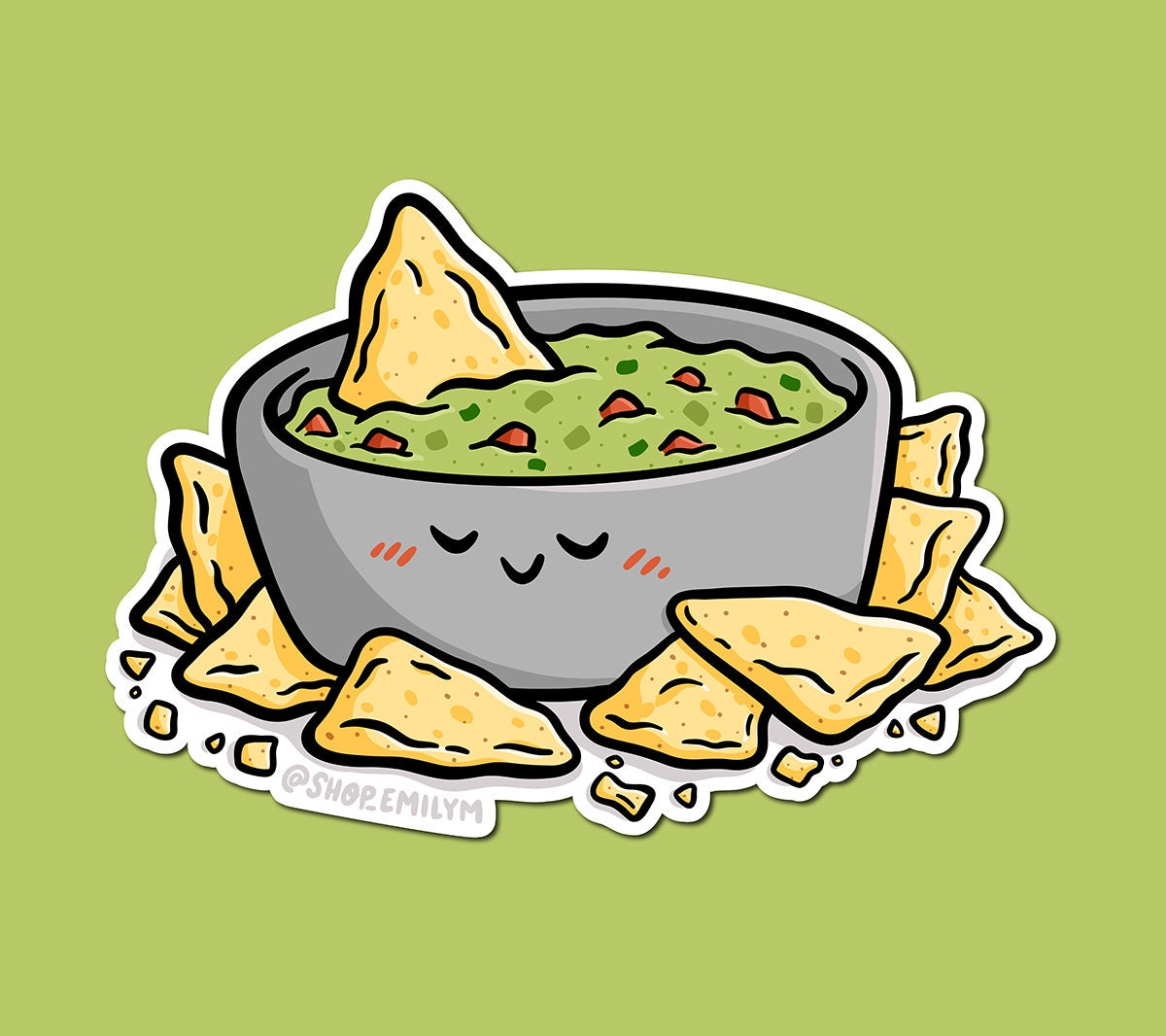 Guacamole & Chips Sticker