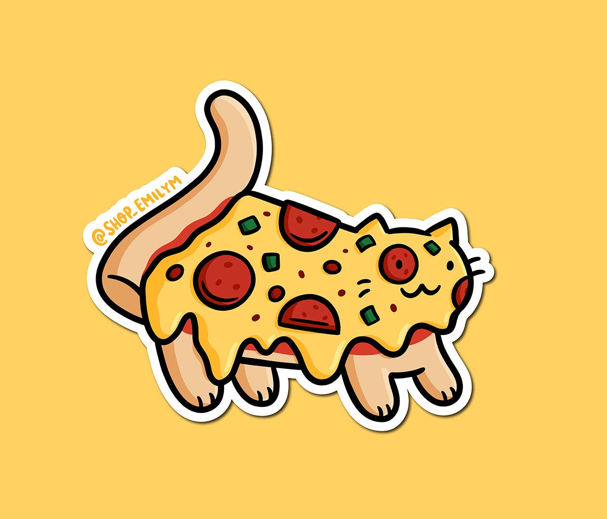 Pizza Cat Magnet