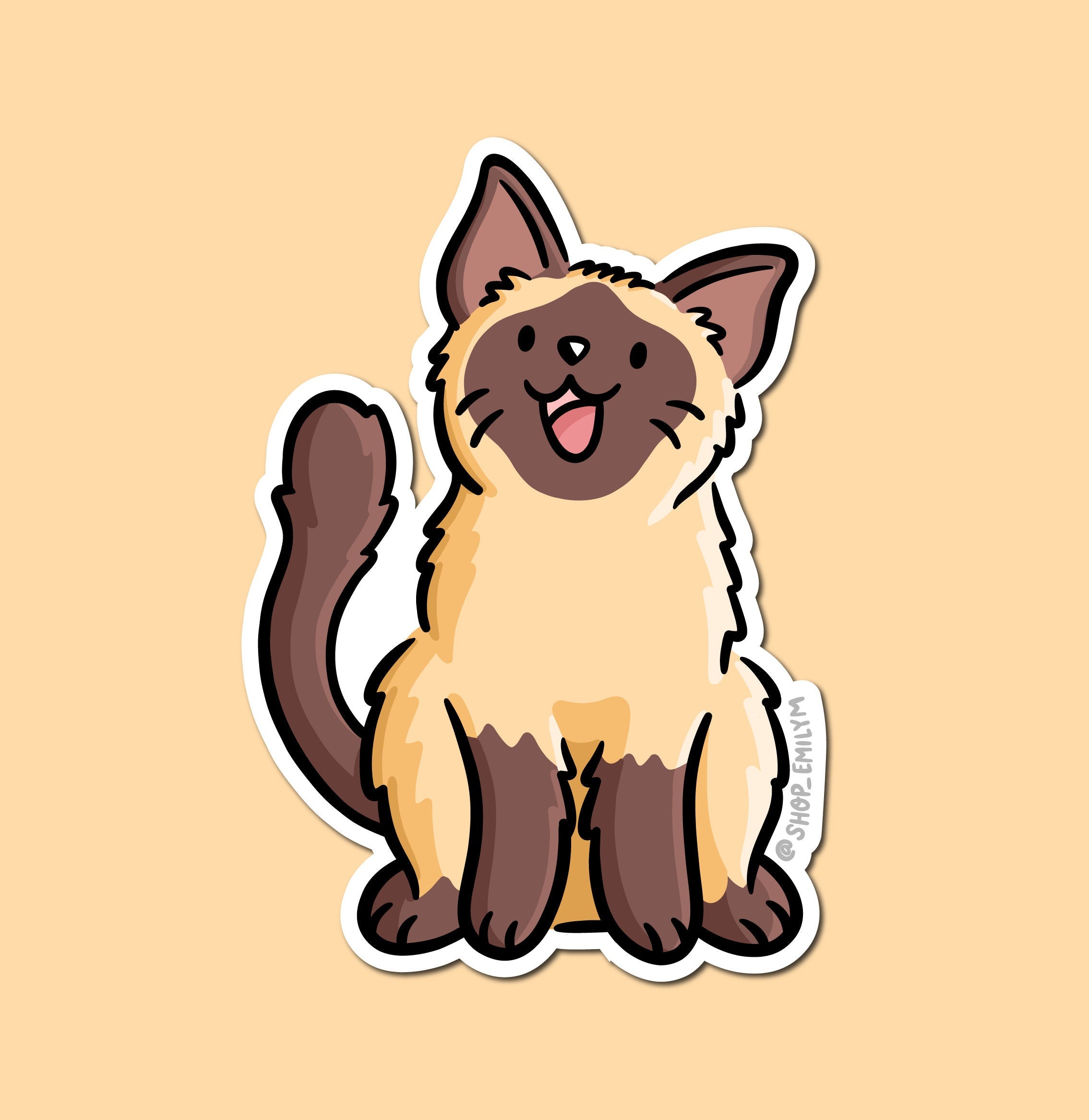 Siamese Cat Sticker