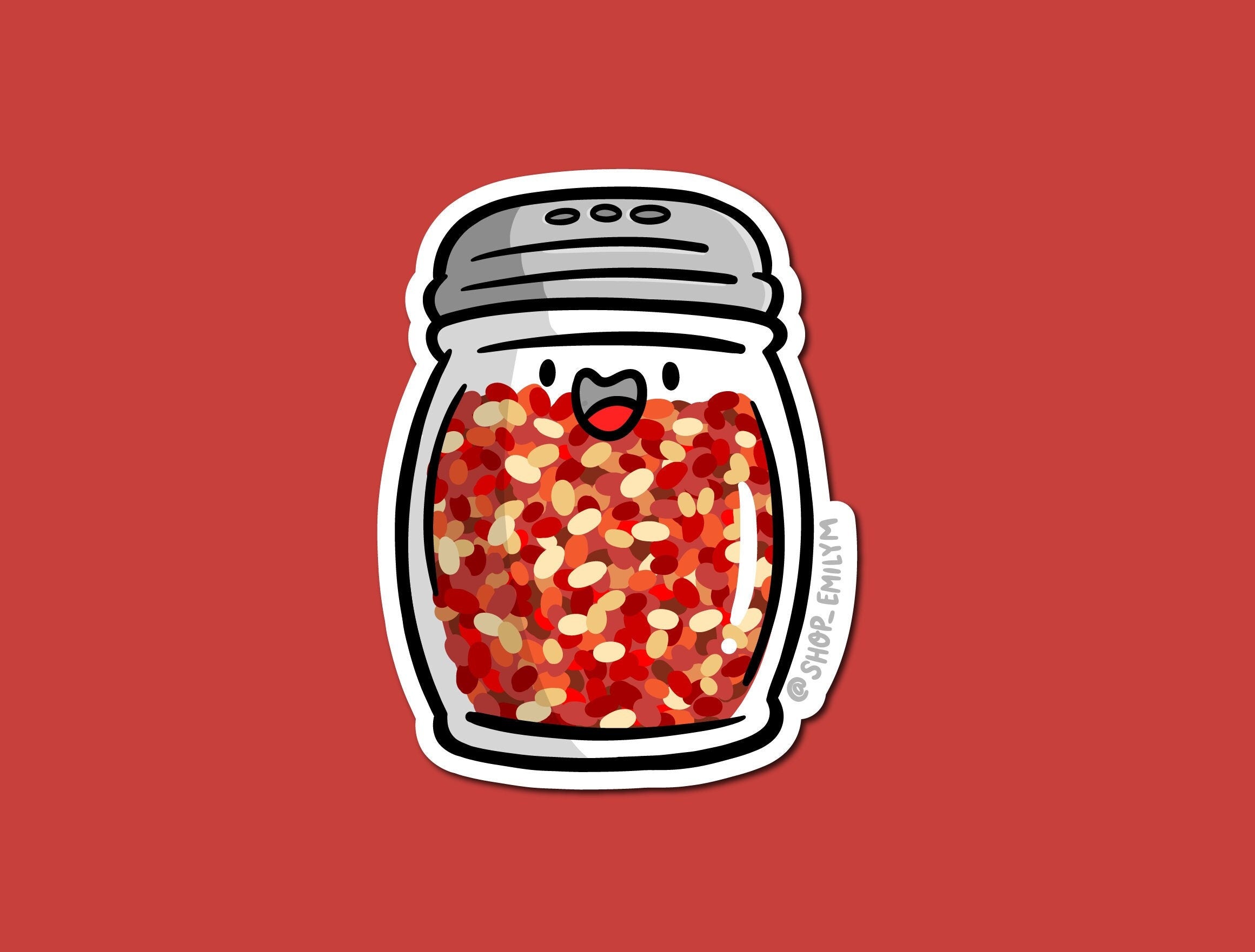 Red pepper flakes Sticker
