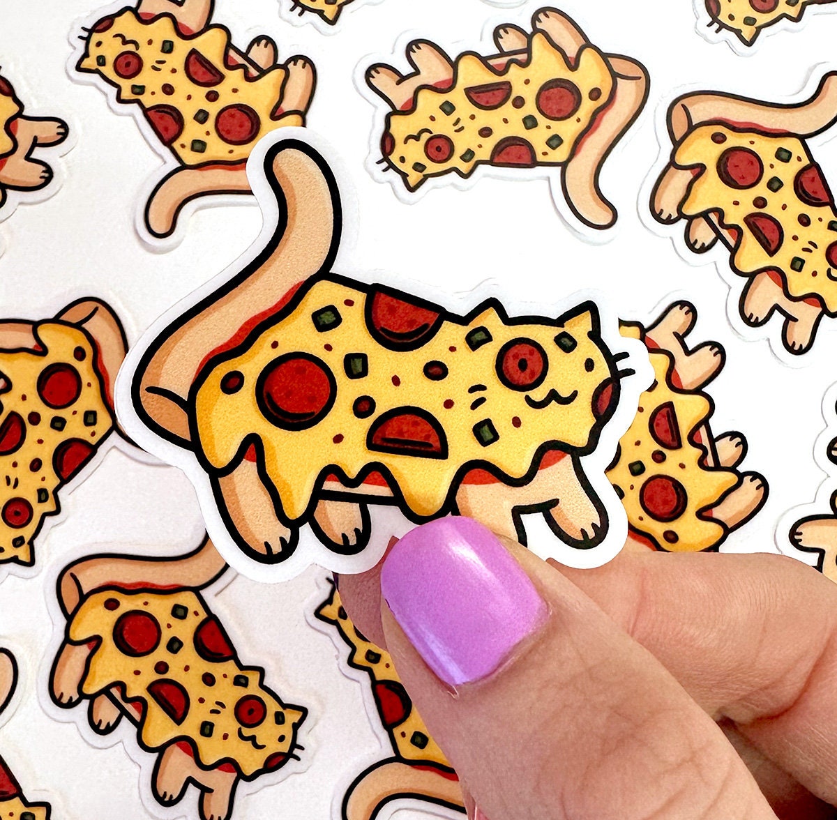 Pizza Cat Mini Sticker
