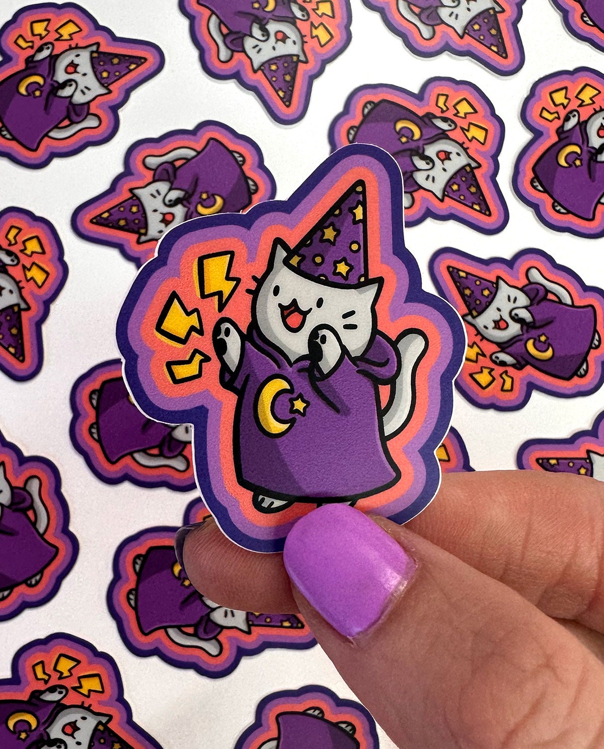 Wizard Kitty Mini Sticker