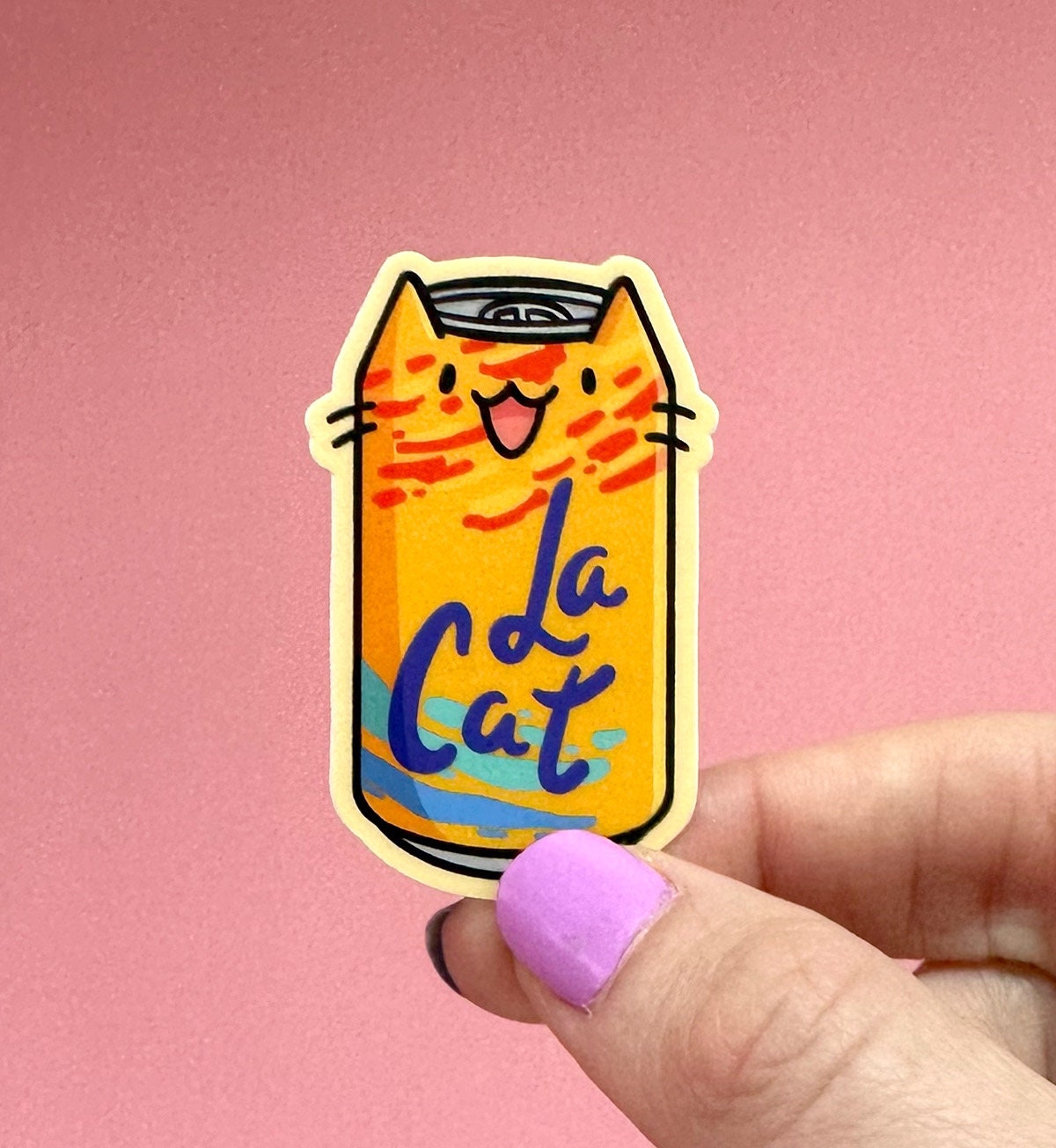 La Cat (Orange) Mini Sticker