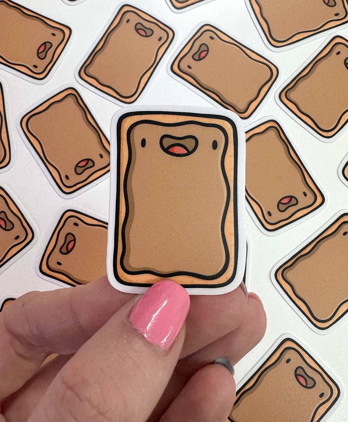 Toaster Pastry Mini Sticker (Brown Sugar)