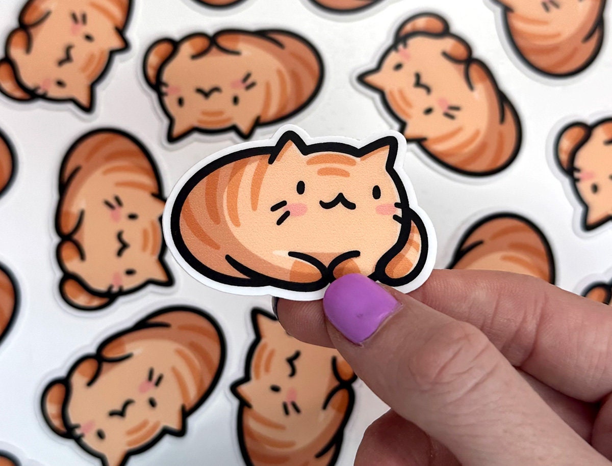 Orange Cat Mini Sticker