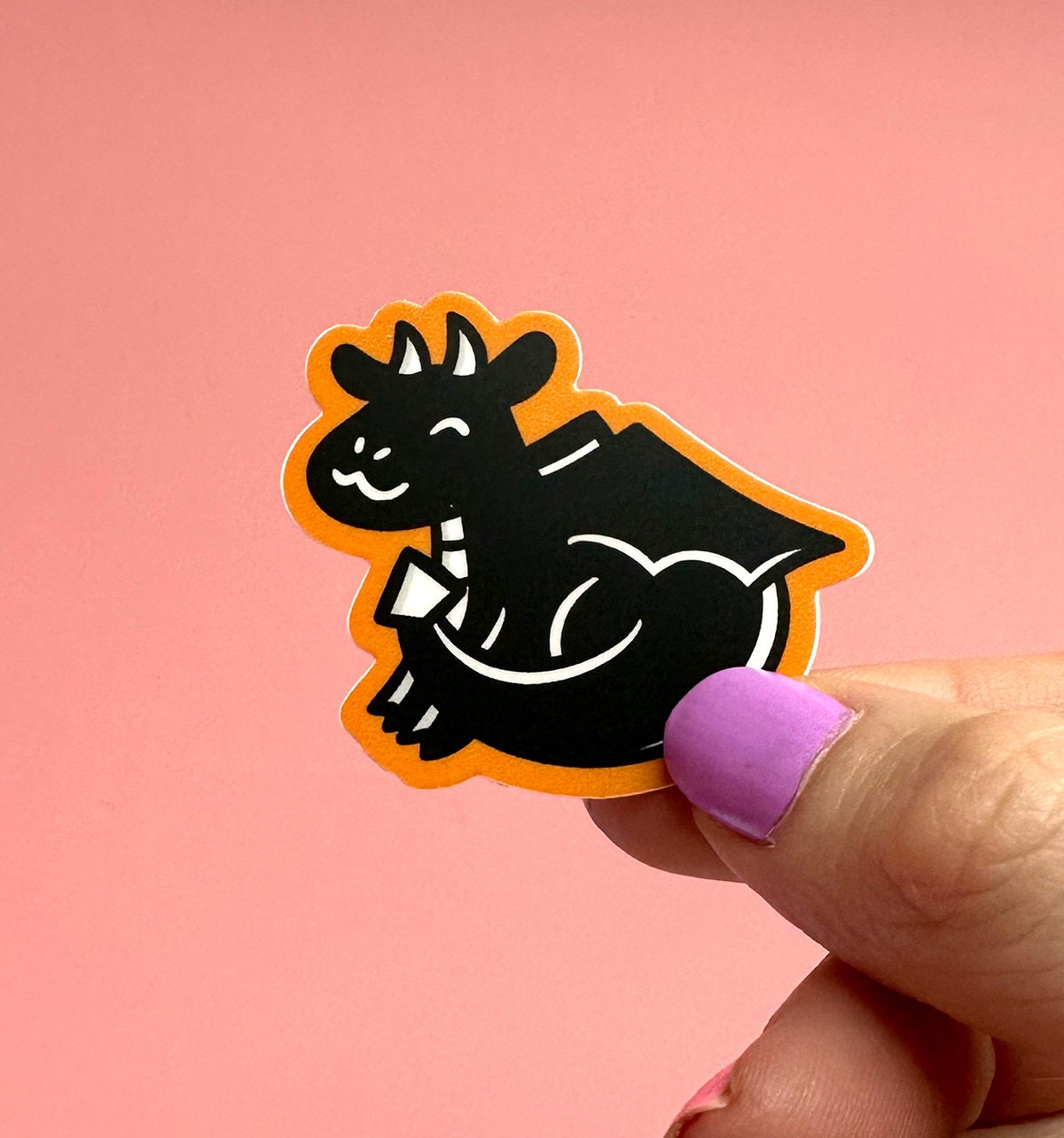 Black Dragon Mini Sticker