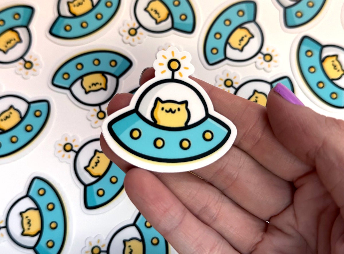 Space Cat Mini Sticker