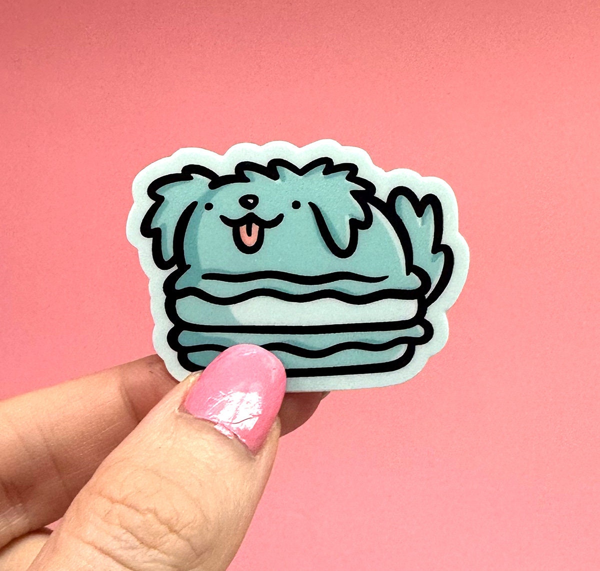 Macaron Dog Mini Sticker