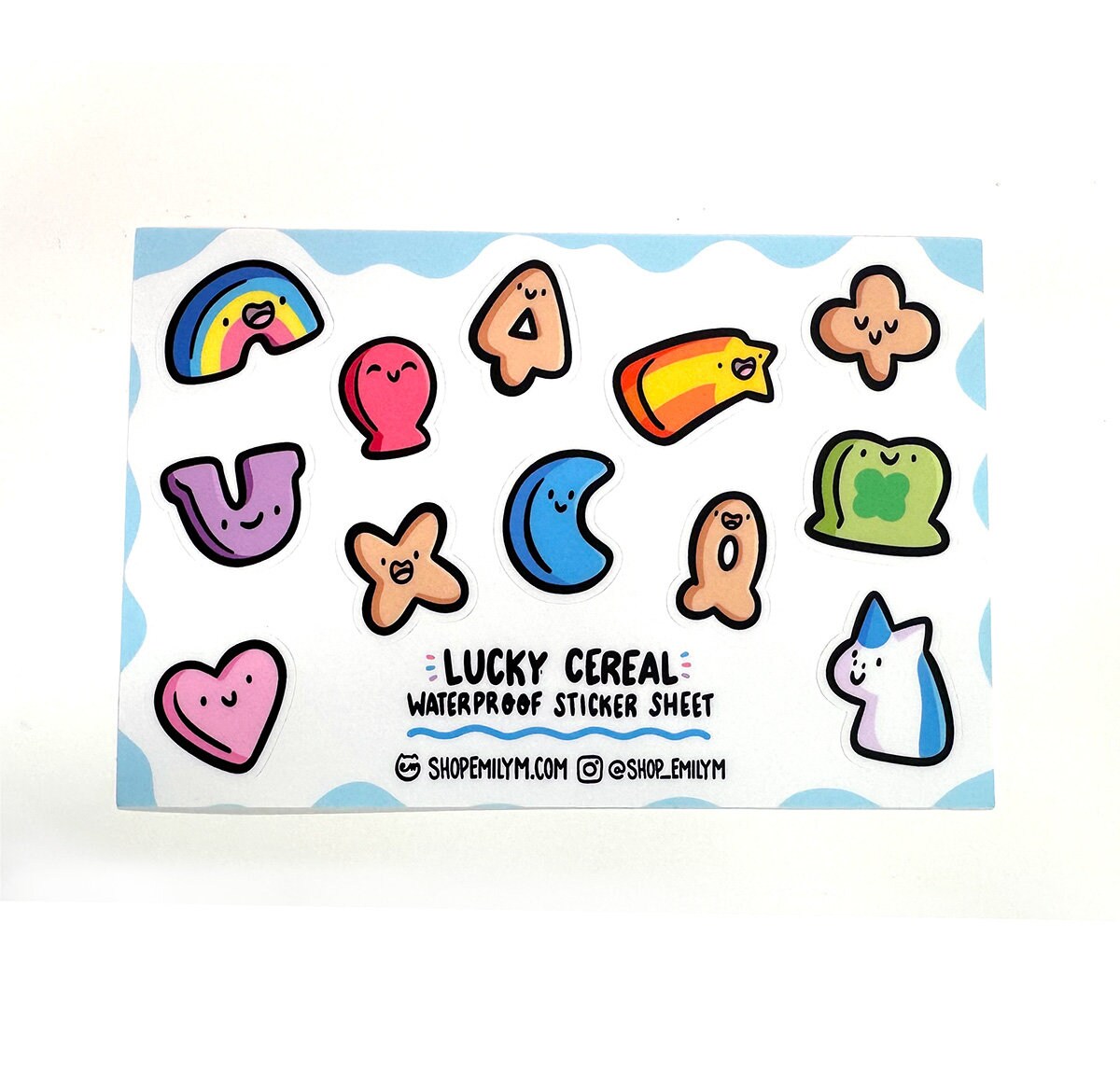 Lucky Cereal Sticker Sheet