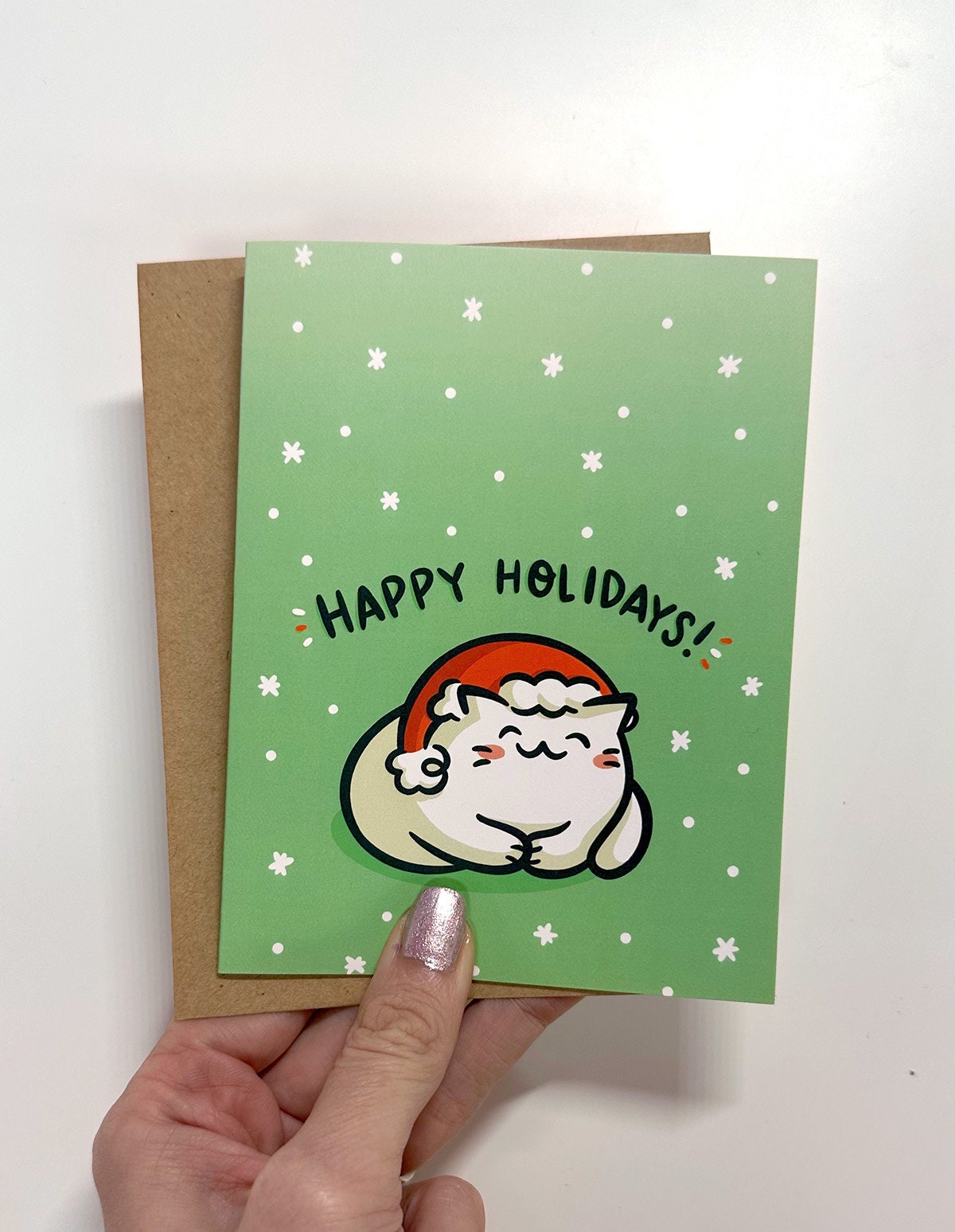 Santa Kitty Holiday Card