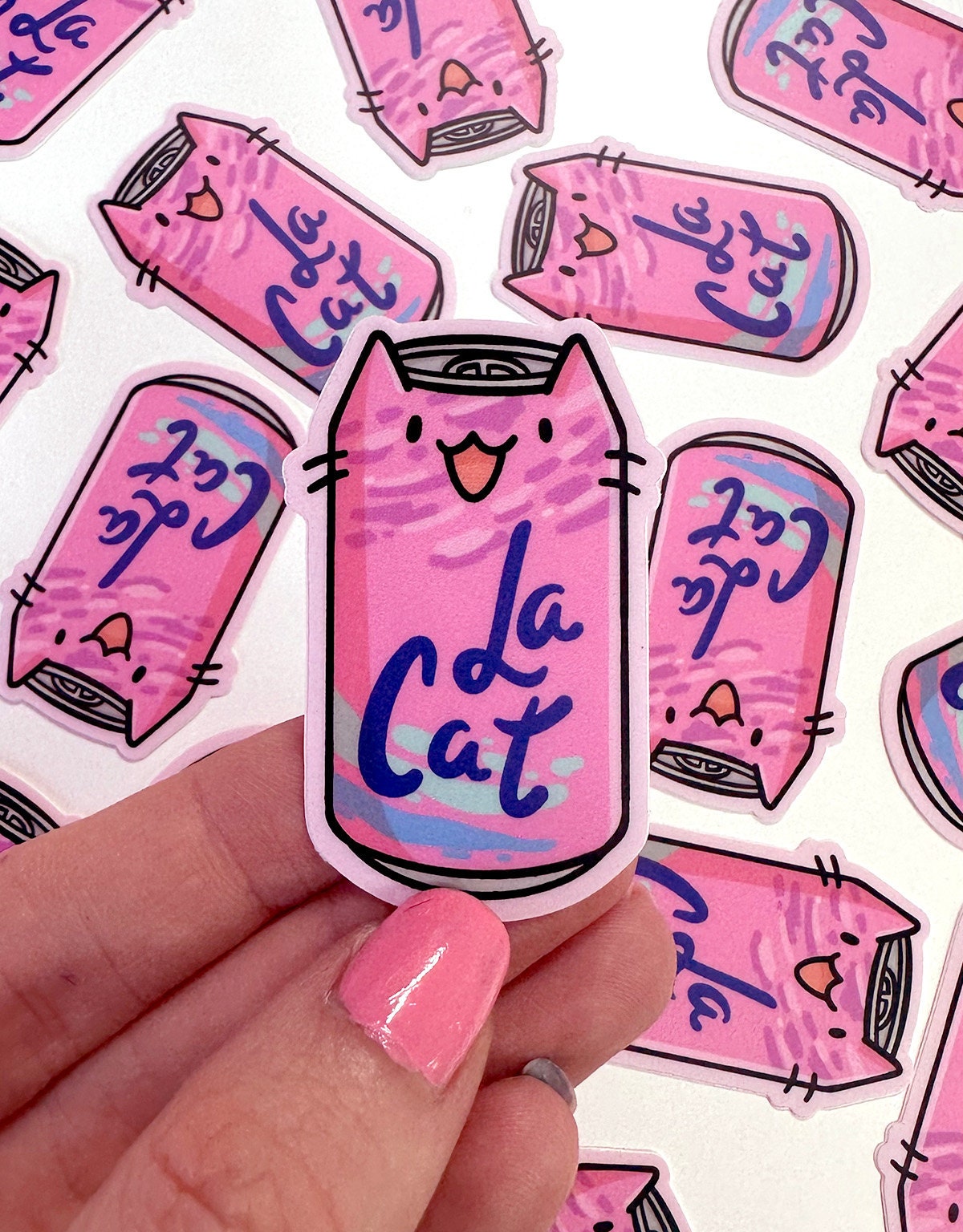 La Cat (Berry) Mini Sticker