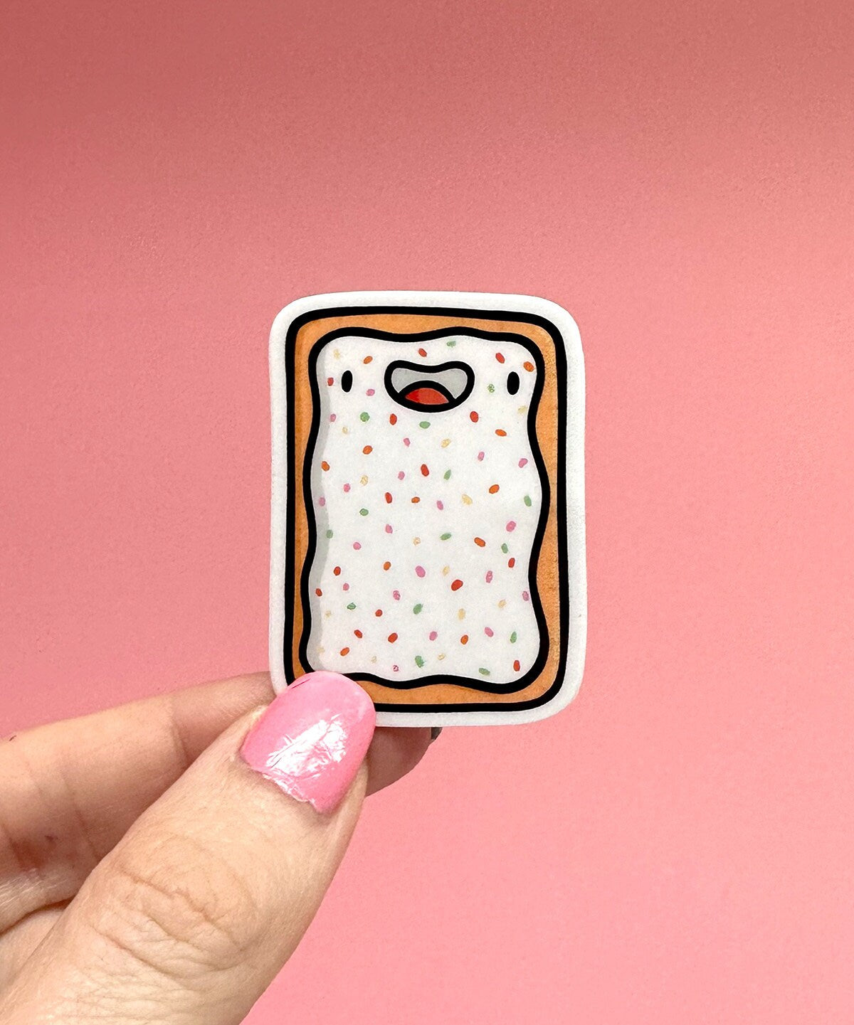 Toaster Pastry Mini Sticker (Strawberry)