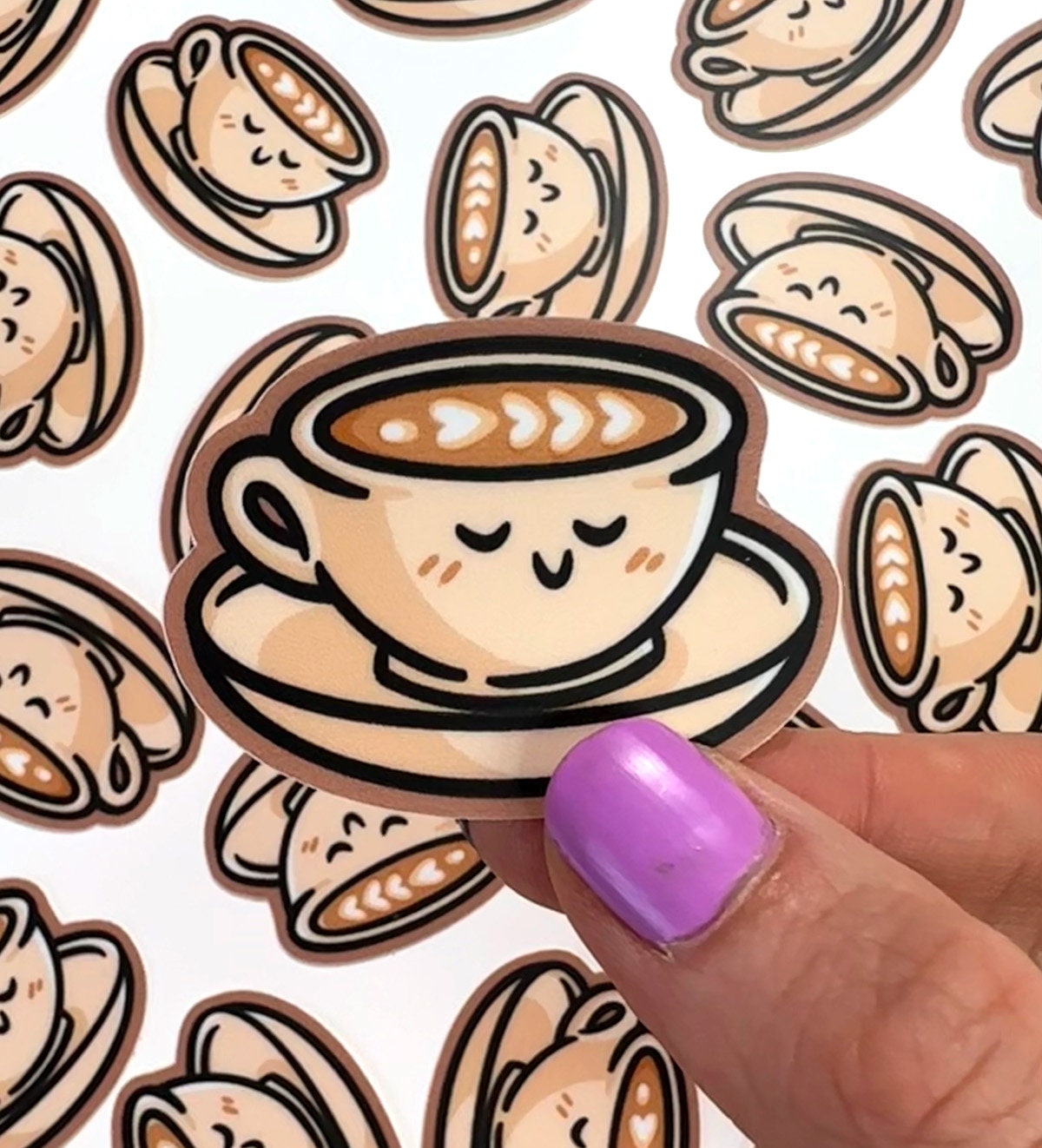 Latte Mini Sticker