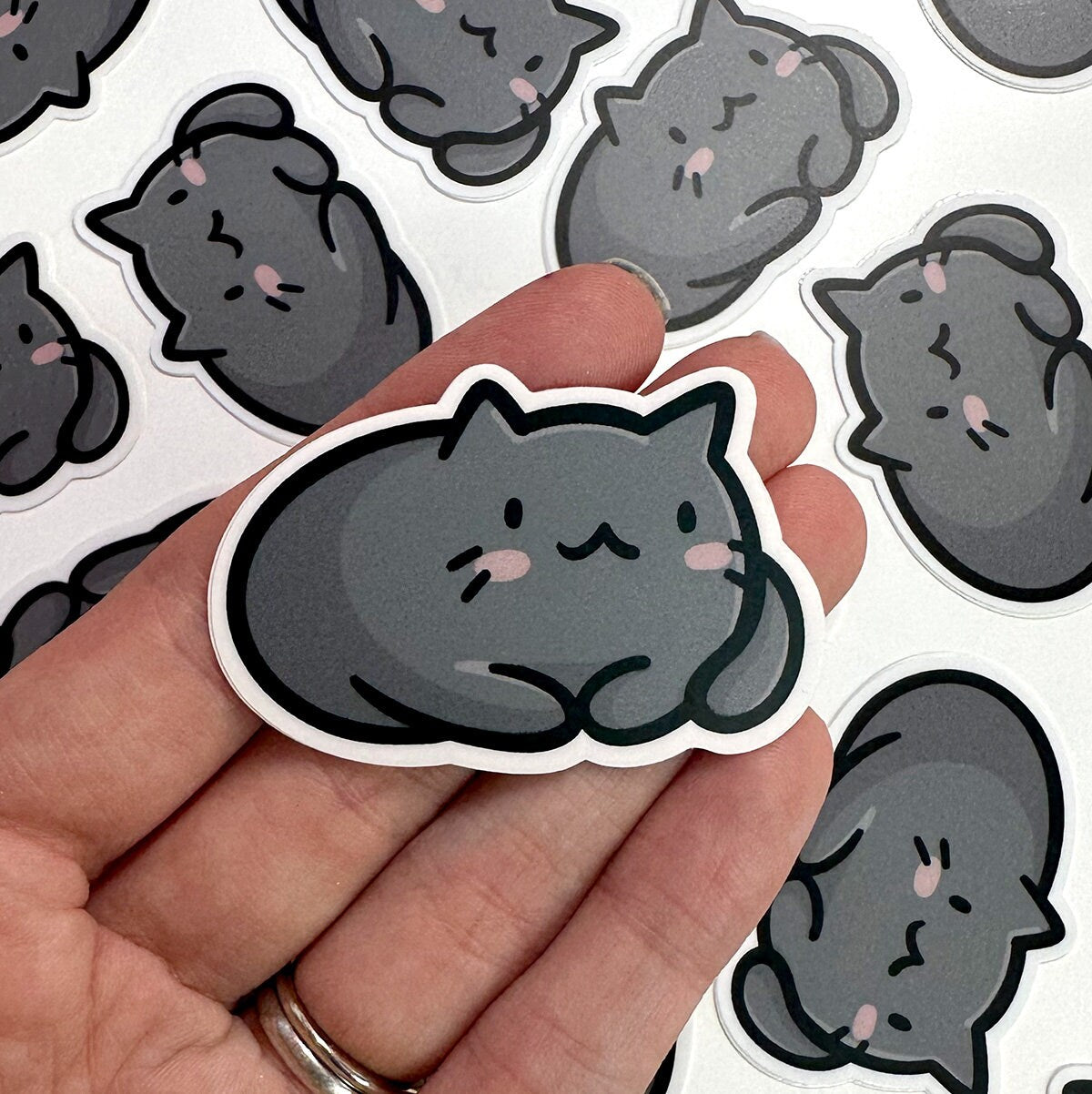 Black Cat Mini Sticker