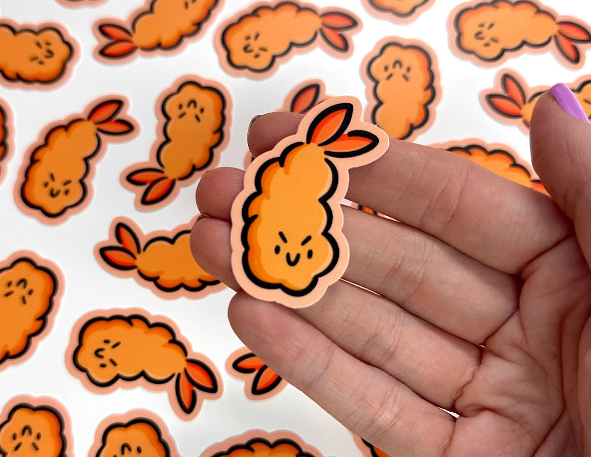 Shrimp Mini Sticker