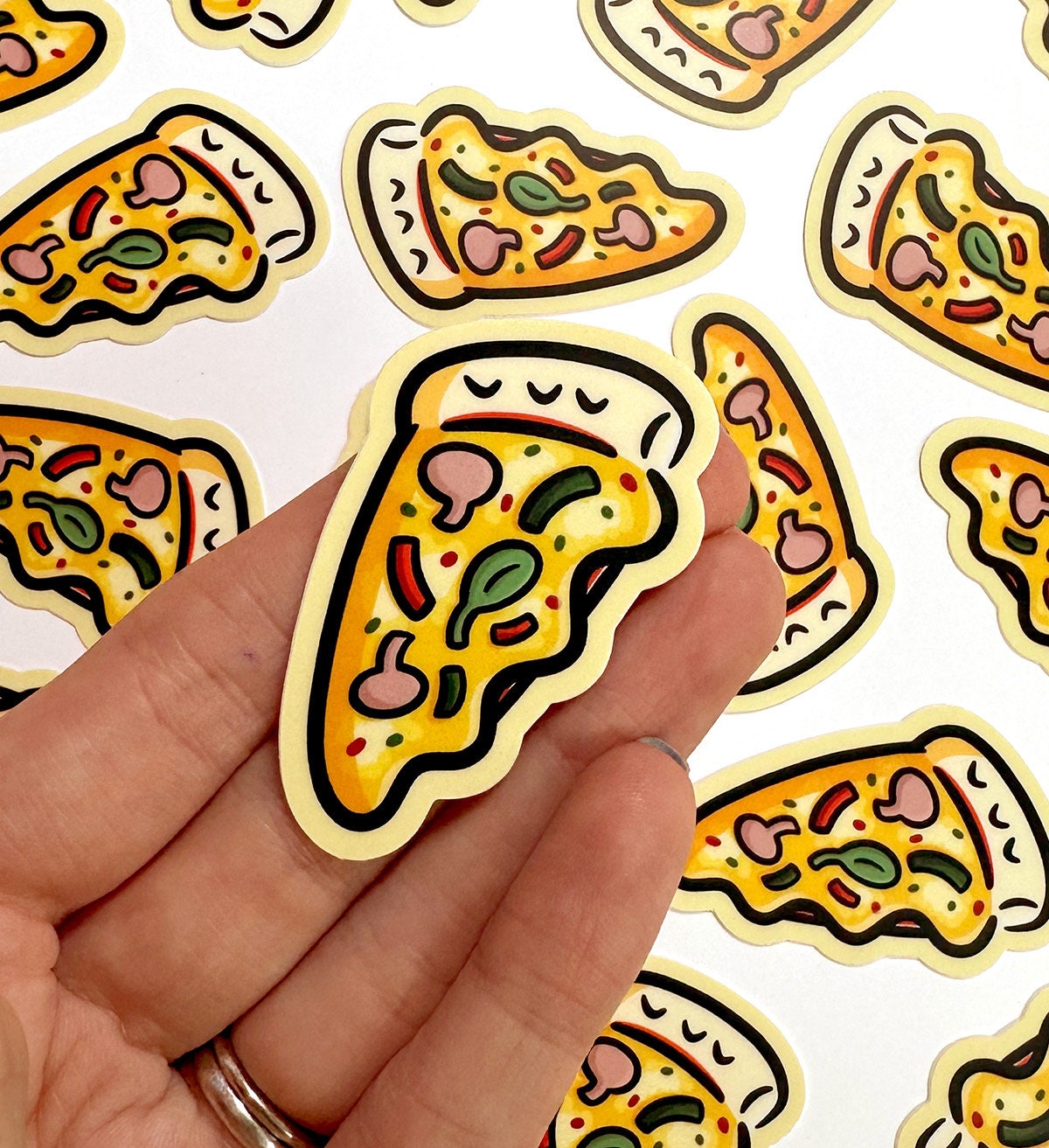 Veggie Pizza Mini Sticker
