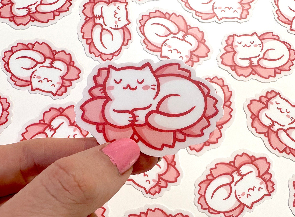 Sakura Kitty Mini Sticker