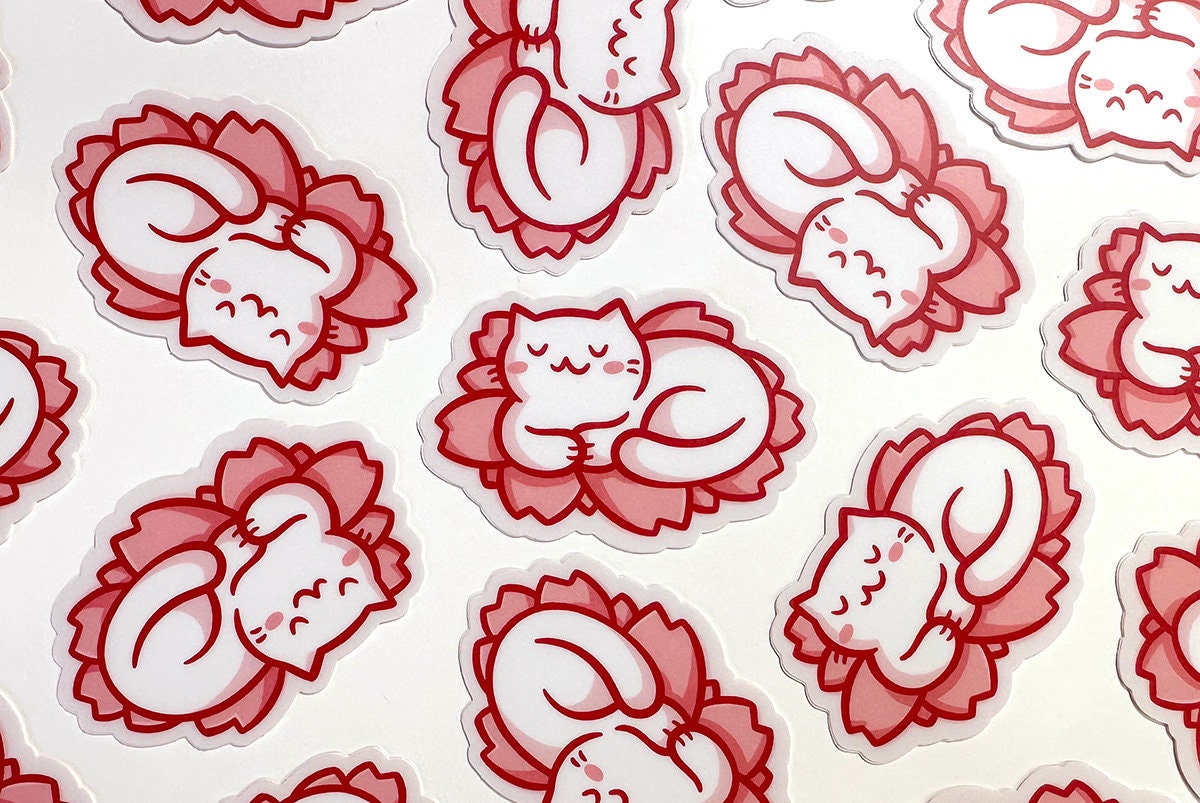 Sakura Kitty Mini Sticker