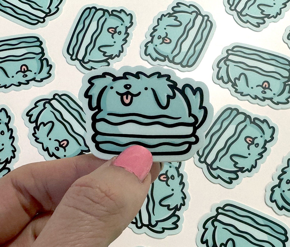 Macaron Dog Mini Sticker