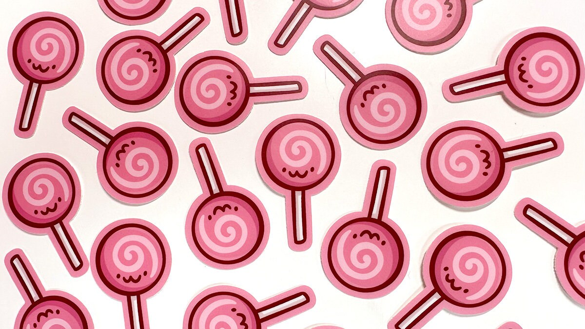 Swirl Lollipop Mini Sticker