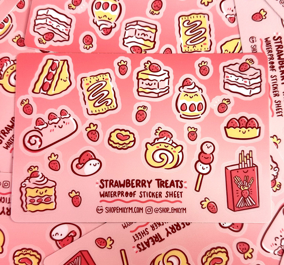 Strawberry Treats Sticker Sheet