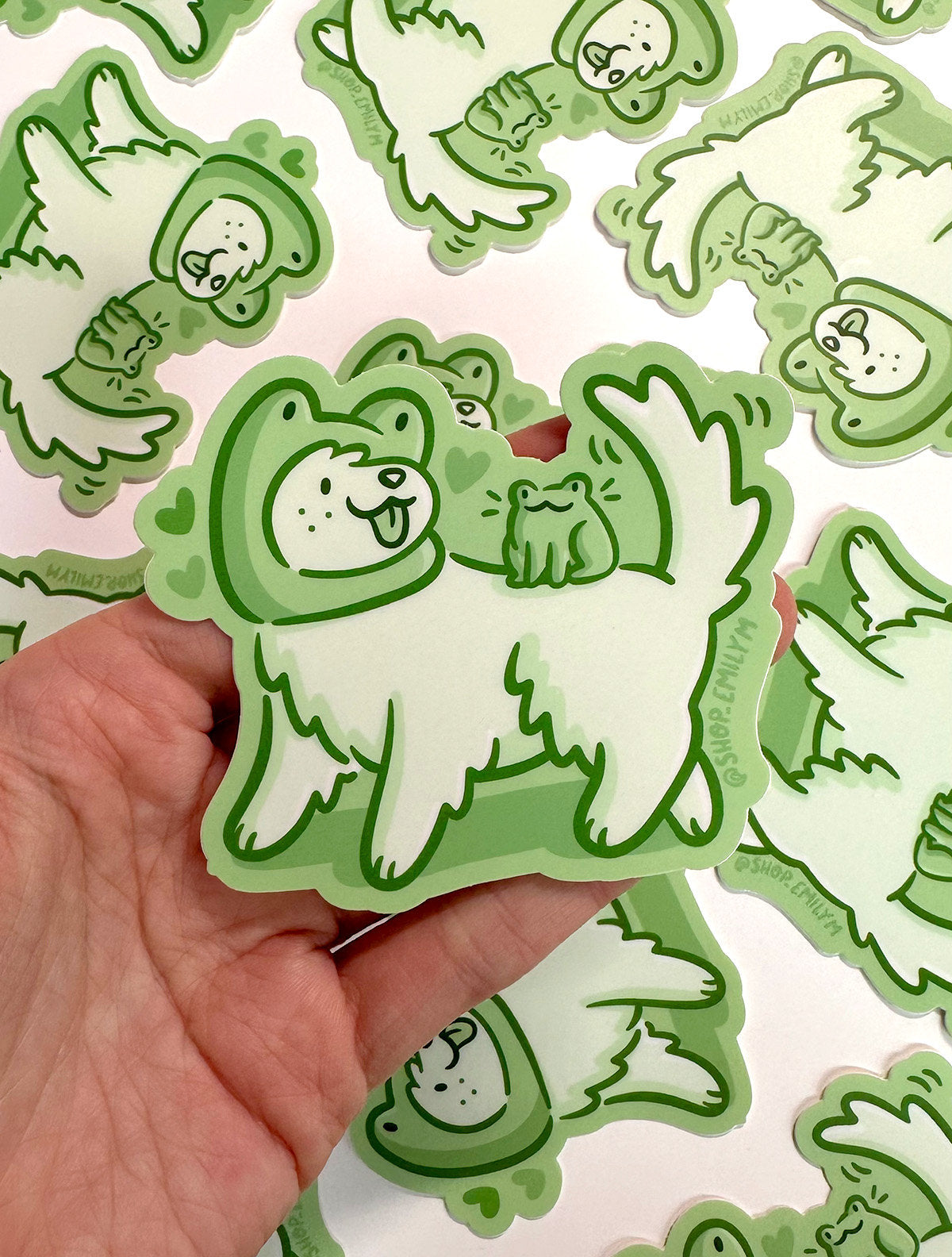 Frog Dog Sticker