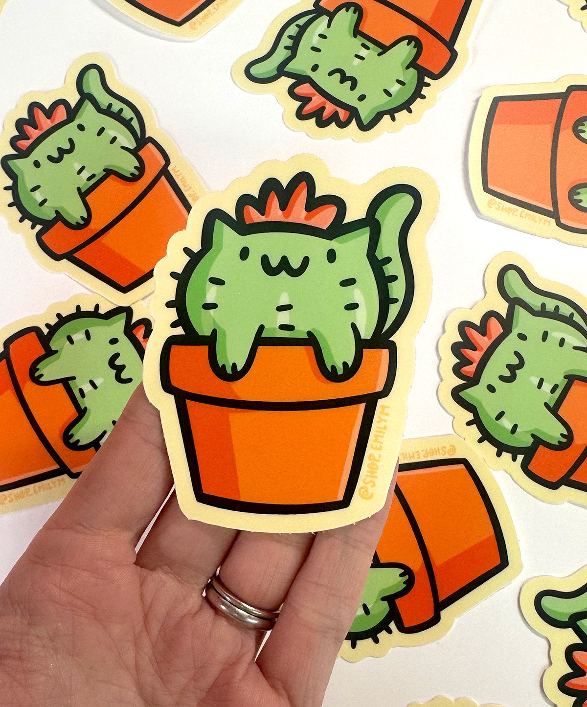 Cactus Cat Sticker